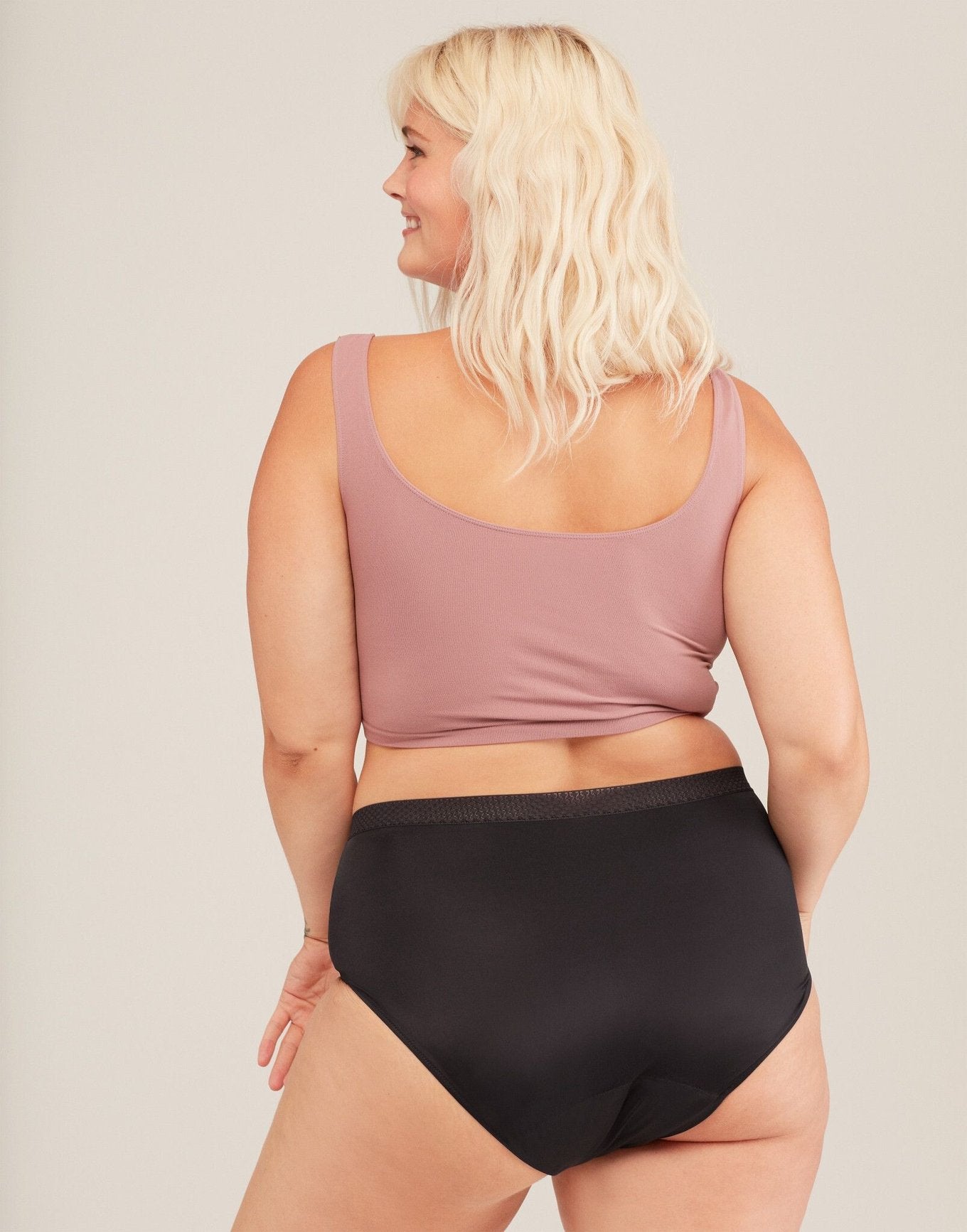 Jess High Waisted Dark Pink New thicker absorbent pad, XS-L