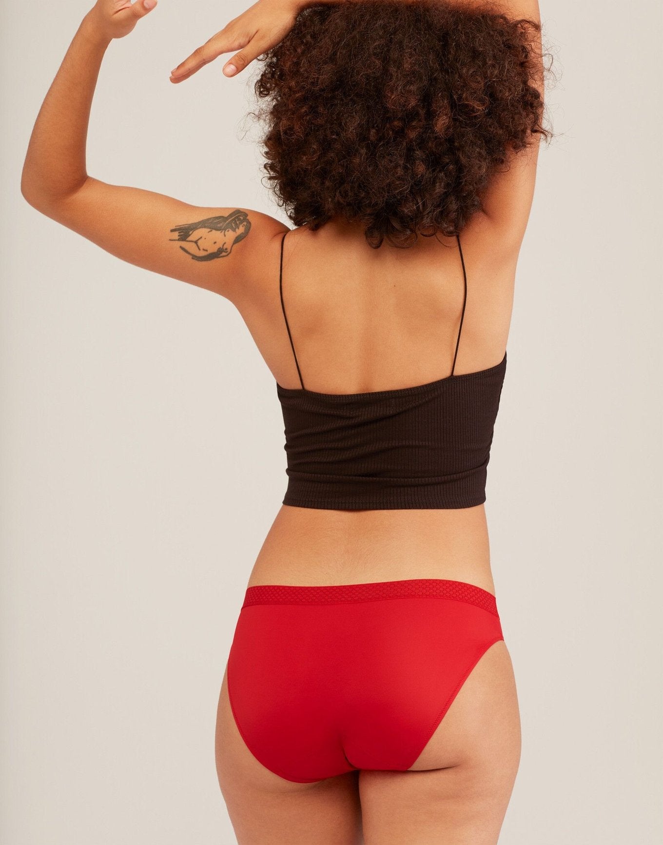Let Go High Waist Backless Briefs In Black Cotton – The End Label
