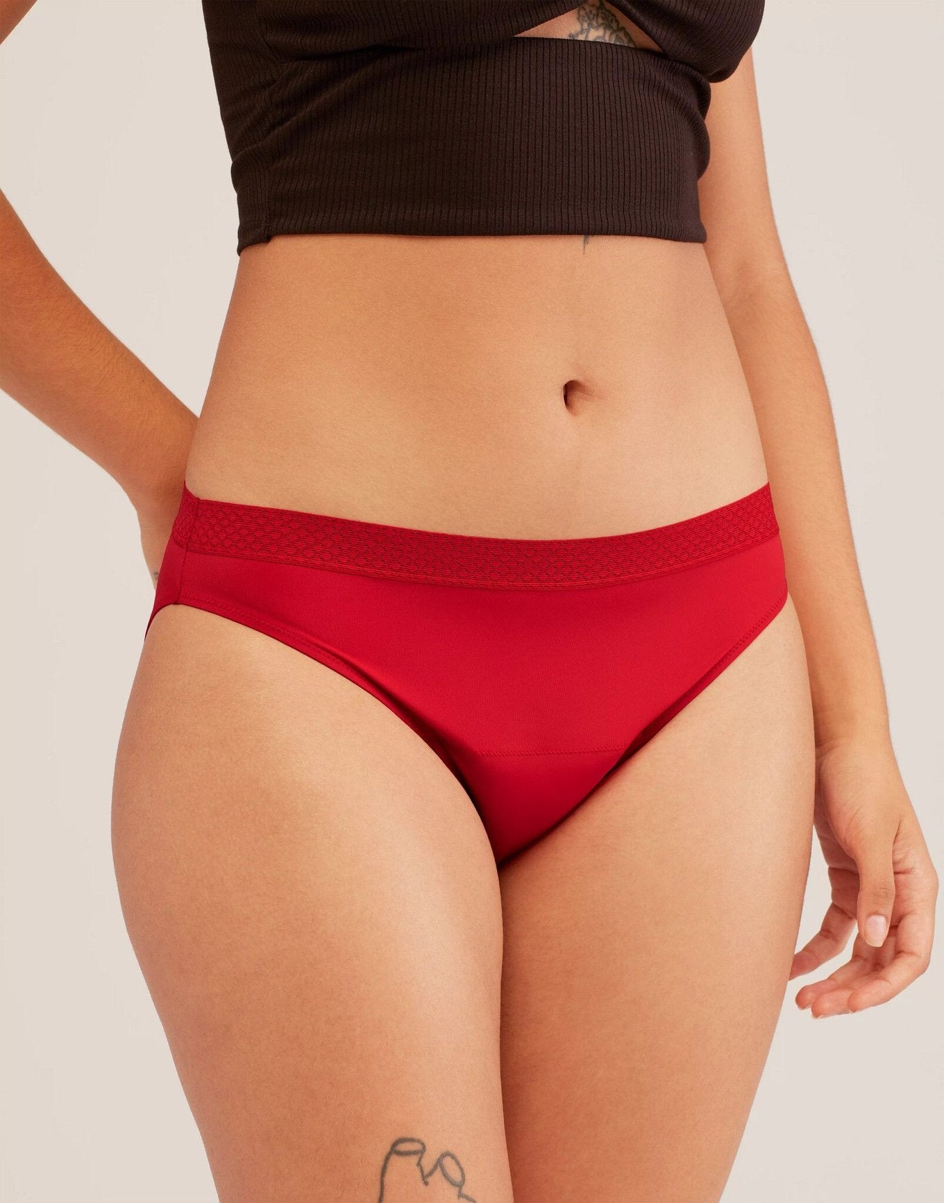 Adore Me Women's Averly Brazilian Panty L / Barbados Cherry Red. : Target